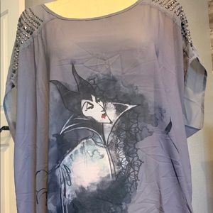 Brand New Torrid Disney maleficent Sheer Top